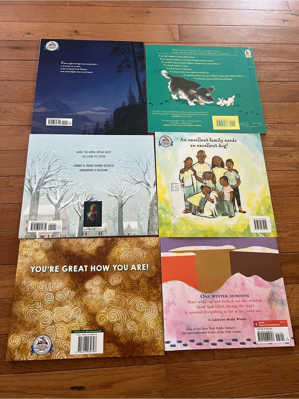 6 Children’s books. 4 are Dolly Parton’s Imagination Library